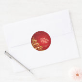 金ゴールドの木が今まで最高のお願いだ ラウンドシール (封筒)