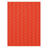 金ゴールドの木のデザインの赤いクリスマスのテーブルクロス テーブルクロス (正面)