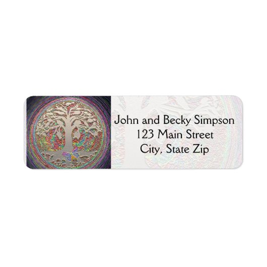 金ゴールドの木（バター色） ラベル (正面)