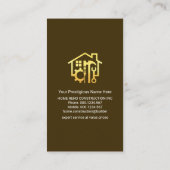 金ゴールドの木 名刺 (裏面)