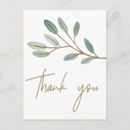 金ゴールドの果実ユーカリありがとう ポストカード