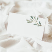 金ゴールドの果実ユーカリプタスビュッフェ食品ラベルカード プレイスカード