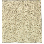 金ゴールドの柔らかいグリッターの輝き シャワーカーテン (正面)