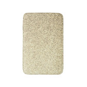 金ゴールドの柔らかいグリッターの輝き バスマット (正面縦)