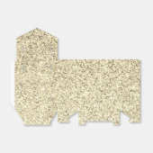 金ゴールドの柔らかいグリッターの輝き フェイバーボックス (折り畳みなし)