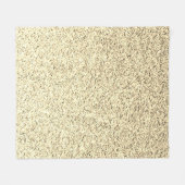 金ゴールドの柔らかいグリッターの輝き フリースブランケット (正面(横))