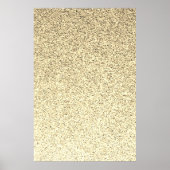 金ゴールドの柔らかいグリッターの輝き ポスター (正面)