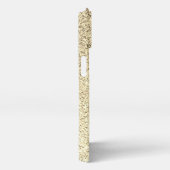 金ゴールドの柔らかいグリッターの輝き iPhoneケース (右側面)