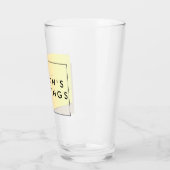 金ゴールドの棒の季節の挨拶 タンブラーグラス (左)