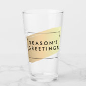 金ゴールドの棒の季節の挨拶 タンブラーグラス (正面)