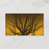 金ゴールドの植物の名刺 名刺 (裏面)