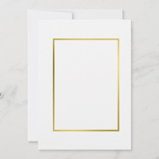 金ゴールドの植物のSucculentの保存日付の招待 セーブザデート (裏面)