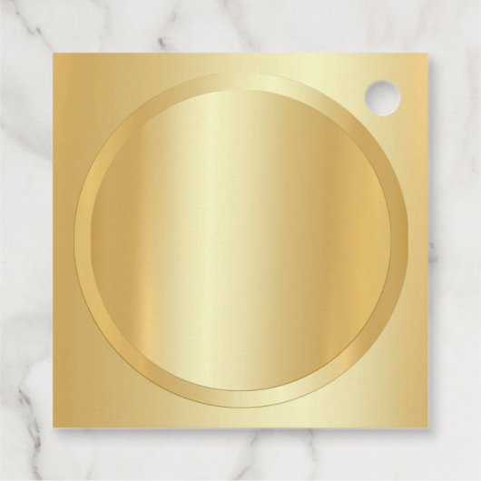 金ゴールドの検索エレガント空白のテンプレートの追加 フェイバータグ (裏面)