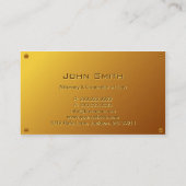 金ゴールドの正義は弁護士または弁護士の名刺をはかりで測ました 名刺 (裏面)