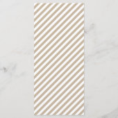 金ゴールドの水彩任意の年の誕生日パーティーメニューカード メニュー (裏面)