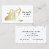 金ゴールドの油田のポンピングユニット|は|のセンチメートルをじりじり動かします 名刺 (正面/裏面)