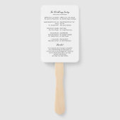 金ゴールドの温室結婚式計画 ハンドファン (裏面)