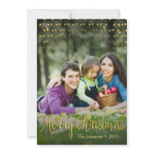 金ゴールドの点のエレガントなクリスマスカードのデザイン(2つの側面)