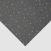 金ゴールドの点のティッシュペーパーの黒 薄葉紙 (詳細)