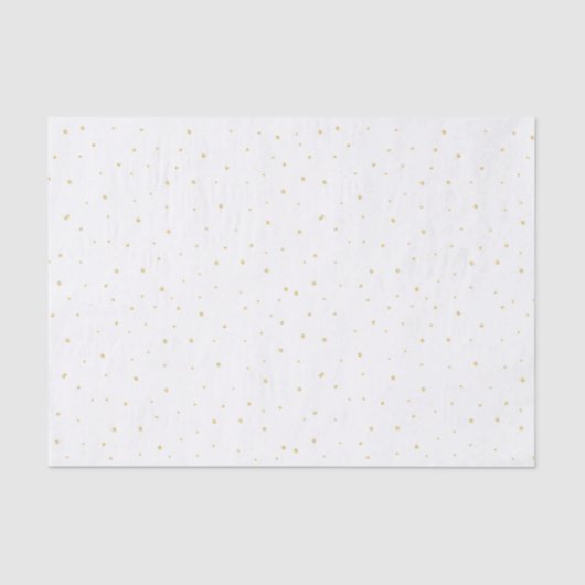 金ゴールドの点のティッシュペーパー 薄葉紙 (正面)
