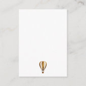 金ゴールドの熱気の気球の推測価格のゲームカード エンクロージャーカード (裏面)