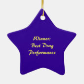 金ゴールドの王冠のオーナメント セラミックオーナメント (裏面)