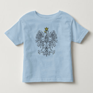 金ゴールドの王冠の子供を持つポーランドのワシ トドラーTシャツ