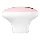 金ゴールドの王冠の引出しの引きのノブ セラミックノブ (側面)