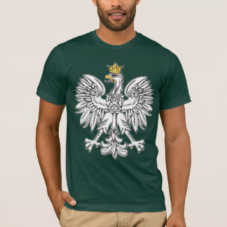 金ゴールドの王冠を持つポーランドのワシ Tシャツ