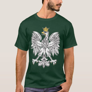 金ゴールドの王冠を持つポーランドのワシ Tシャツ