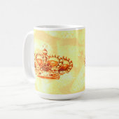 金ゴールドの王冠 コーヒーマグカップ (正面左)