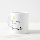 金ゴールドの王子様は皆、洗礼を受ける必要がある コーヒーマグカップ (正面左)