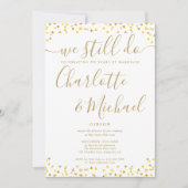 金ゴールドの発願の更新記念日は今も行っている 招待状 (正面)