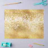 金ゴールドの白い輝きの輝やき 薄葉紙 (クラフト)