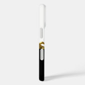 金ゴールドの白黒の蝶 Case-Mate iPhoneケース (裏面 / 右)