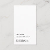 金ゴールドの白黒抽象芸術線パターン 名刺 (裏面)