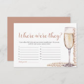 金ゴールドの真珠とプロセッコどこで彼らはゲーム エンクロージャーカード (正面/裏面)