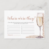 金ゴールドの真珠とプロセッコどこで彼らはゲーム エンクロージャーカード (正面)