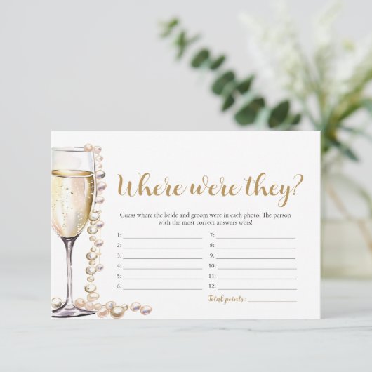 金ゴールドの真珠とプロセッコどこで彼らはゲーム 招待状 (スタンド正面)