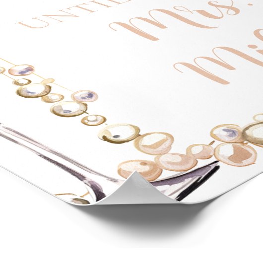 金ゴールドの真珠とプロセッコの日は彼女がミセスになるまで。 ポスター (角)