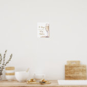 金ゴールドの真珠とプロセッコの日は彼女がミセスになるまで。 ポスター (キッチン)