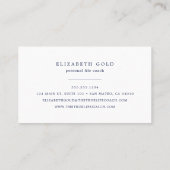 金ゴールドの矢の名刺 名刺 (裏面)