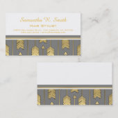 金ゴールドの矢の専門の名刺 名刺 (正面/裏面)