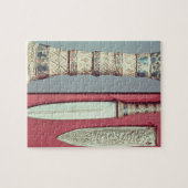 金ゴールドの短剣および外装のTutankhamunの宝物、c.13 ジグソーパズル (横)