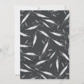 金ゴールドの秋の生まれたばかりのなベビーの写真の誕生の発表 案内状 (裏面)