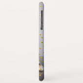 金ゴールドの紙吹雪の上敷は、あなたの写真を加えます! Case-Mate iPhoneケース (裏面/左)