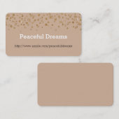 金ゴールドの紙吹雪の魅力的なグリッター 名刺 (正面/裏面)