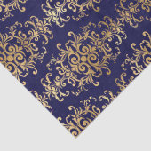 金ゴールドの紫のスクロール 薄葉紙 (詳細)