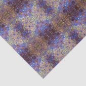 金ゴールドの紫系統のペンキの渦巻のティッシュペーパー 薄葉紙 (詳細)