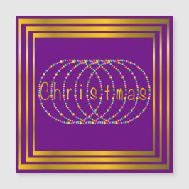 金ゴールドの紫色のクリスマスの照明のデザイン